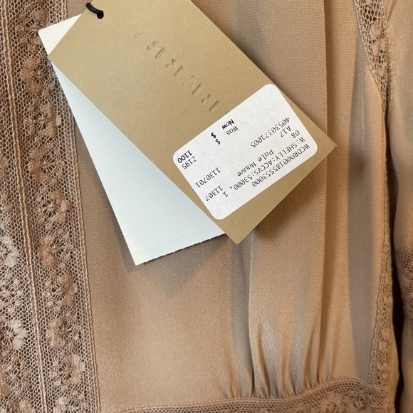 Women’s Burberry Silk Tan Long Sleeve Gown SZ: 10 - Picture 15 of 15